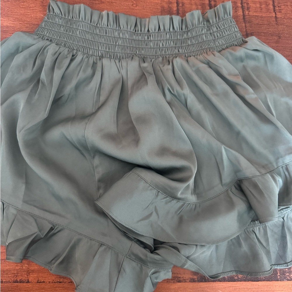 Birdy Grey PJs, Green, size small, matte satin Eucalyptus